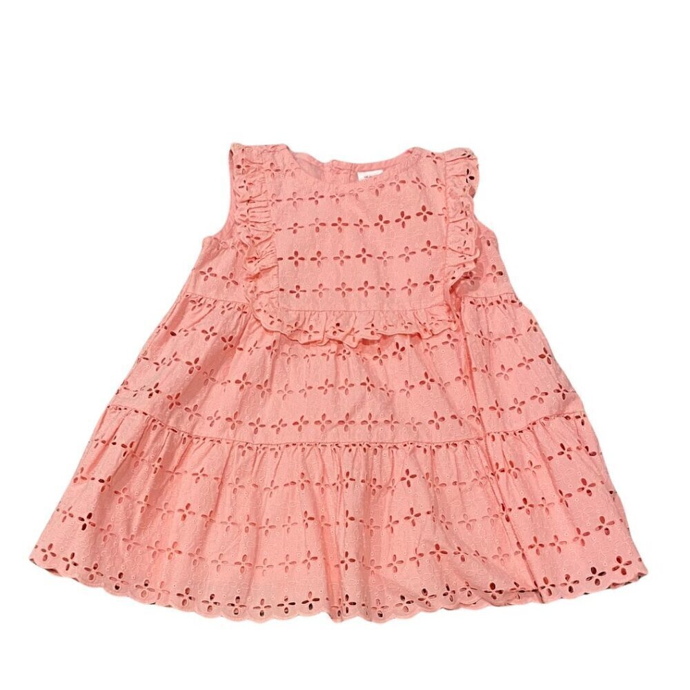 Hanna Andersson Pink Eyelet Tunic Top - Size 130 cm/8 - Like New!